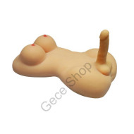 19 Cm Uzunluğunda Gerçekçi Penise Sahip TitreşimliEt Dokusunda Göğüsleri Olan 10.2 Kg Ağırlıkta  Yarım Vucüt Travesti Mastürbatör LADY-BOY SEX LOVE DOLL