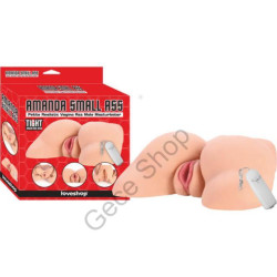 Gerçekçi Et Dokusunda Kalça  Realistik Vajina ve Anüs Girişli Güçlü Erekte Arttran Titreşimli Yeni Nesil  Kalça Mastürbatör NEW AMANDA SMALL ASS