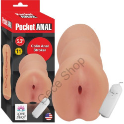 Gerçekçi Ten Dokusunda Anal Girişli ÖZel Tasarım Zevkli Titreşimli Saf Silikon Yapıda Vajina Mastürbatör POCKET ANAL VİBRATİNG