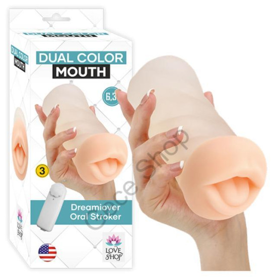 Ten Dokusunda Ağız Geşkinde Tırtıklı İç Yapısı Titreşimli Mastürbatör DUAL COLOR MOUTH Ten Dokusunda Ağız Geşkinde Tırtıklı İç Yapısı Titreşimli Mastürbatör DUAL COLOR MOUTH