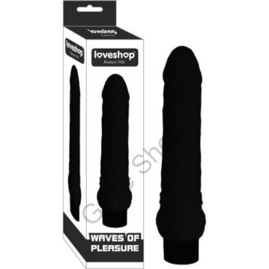 18 cm boyunda Anal vajinal kullanım Güçlü Titreşimli Ten Dokusunda Damarlı Vibratör Penis WAVES OF PLEASURE