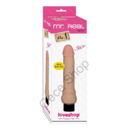 23 Cm Boyunda Damarlı Güçlü Titreşimli Gerçekçi Et Dokusunda Vibratör Penis Mr. Real No: 3 - 9,2''