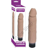 Gerçekçi Ten Dokusunda Realistik Damarlı Güçlü Titreşimli anal Vajinal Kullanım Vibratör Penis WAVES OF PLEASURE