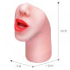 3D Gerçekçi Yüzlü Oral Mastürbatör (Et Dokulu Dudaklar)