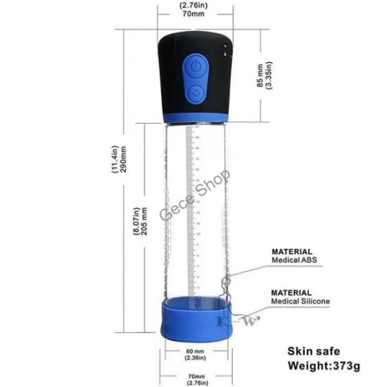 Otomatik Pilli Penis Pompası - Güvenli ve Etkili Vakum Teknolojisi