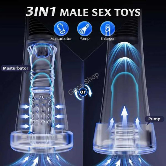 Tam Otomatik Telefon Kontrollü Dijital Penis Pompası PRO-MEN