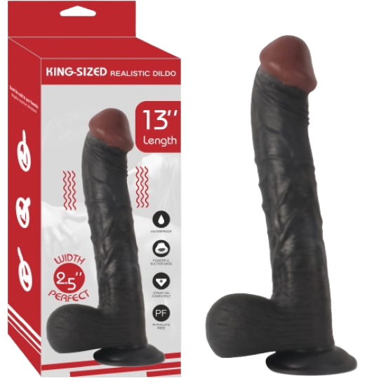 35 Cm Zenci Büyük Boy Dildo Penis